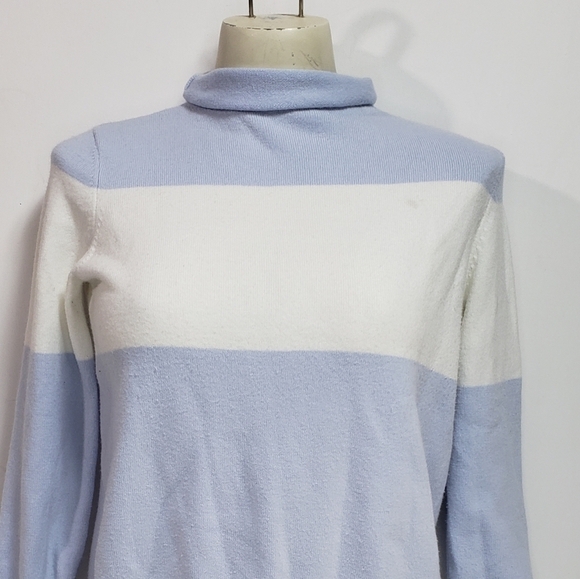 French Connection 3/4 Sleeve Cozy Stripped Sweater - Picture 7 of 7